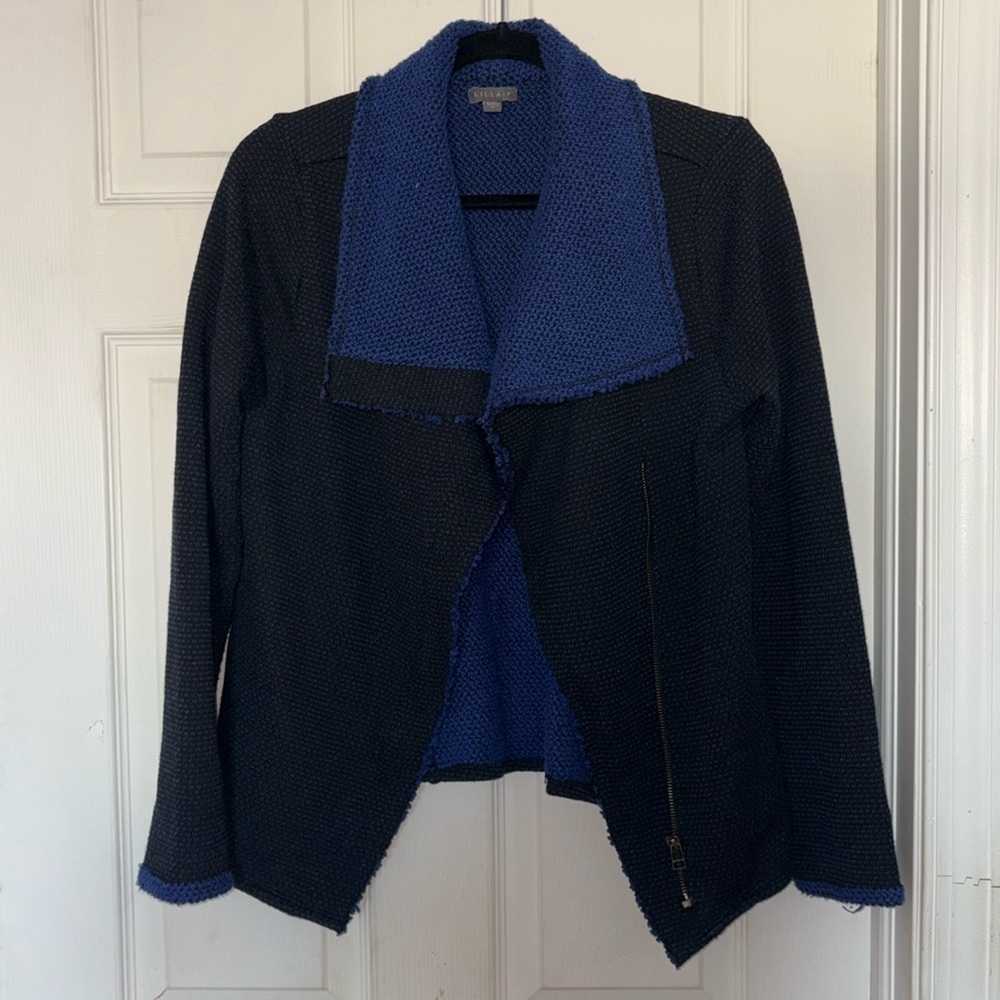 Lilla P Blue Sweater Jacket